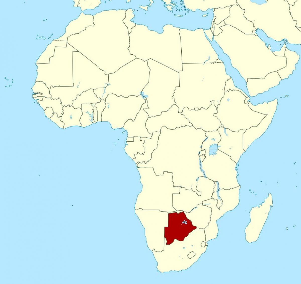 botswana carte du monde